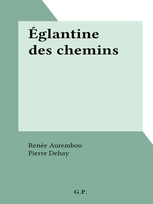 cover image of Églantine des chemins